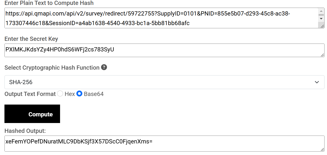 Authentication Token Example
